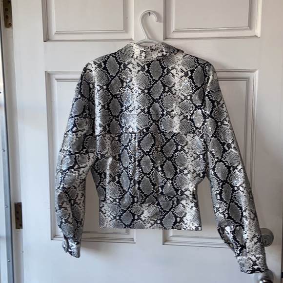 LPA Revolve sequined python long sleeved jacket Size XS - Picture 7 of 10
